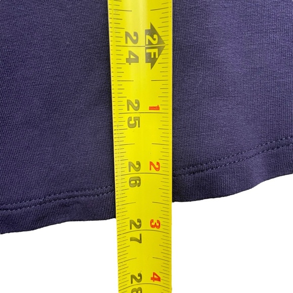 Soft Surroundings Long Sleeve Scoop‎ Neck Top Size Medium Women's Navy Blue - Picture 11 of 11